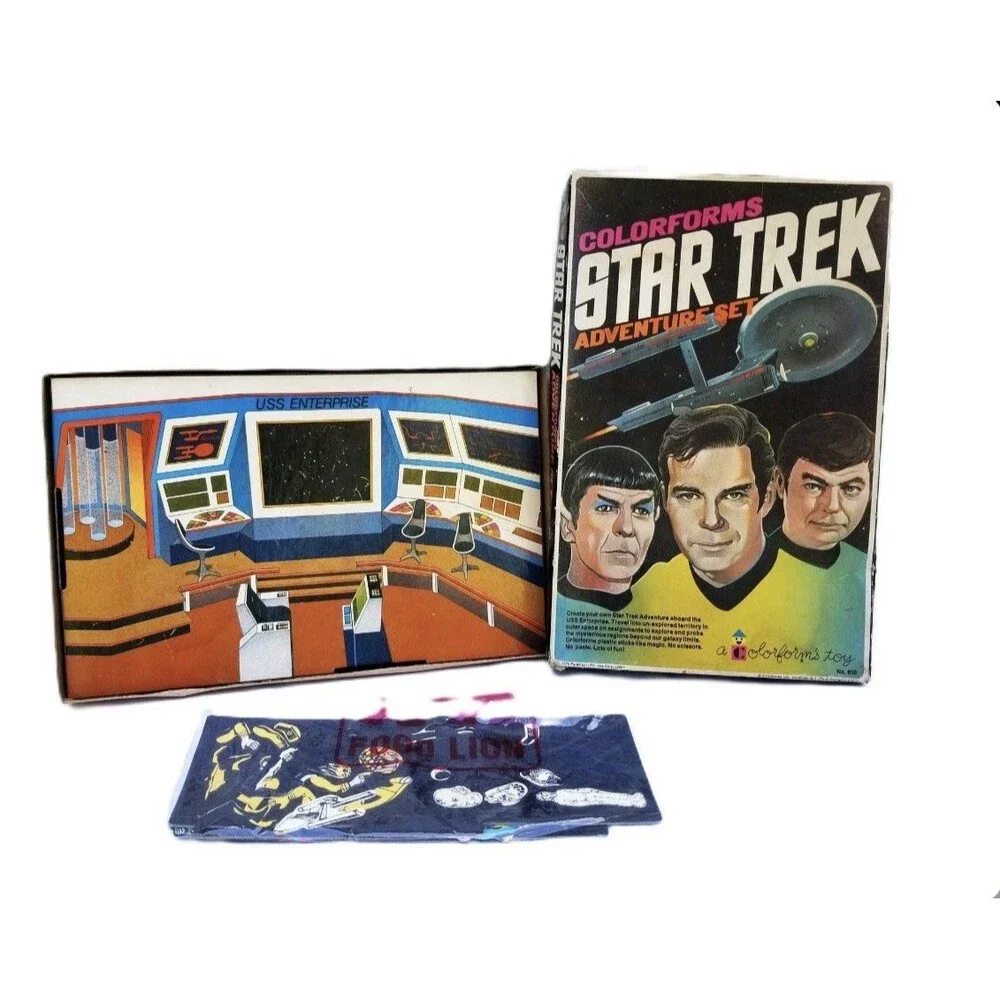 Original Star Trek Colorforms  Adventure Set 600 USS Starship Enterprise Nice 75